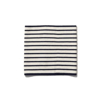 KULE Women's Striped Gaiter in cream navy - women's scarf