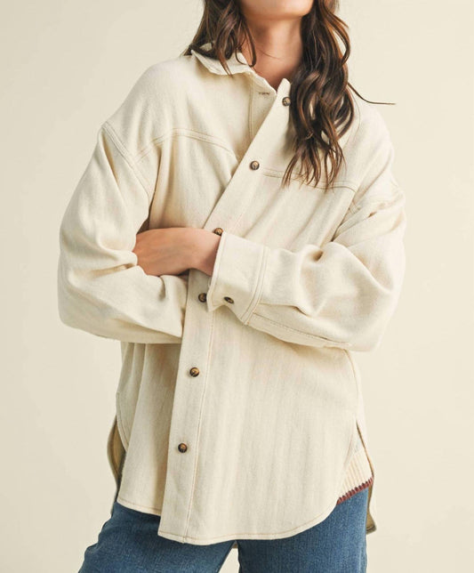 Mustard Seed - Lorie Button Down Shacket Shirt