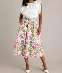 Prosperina - Thena Belted Midi Skirt