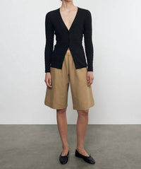 Enza Costa - Linen Cotton V-neck Cardigan