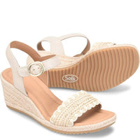 Sofft Women's Inez Wedge Sandals in beige latte - women's sandal