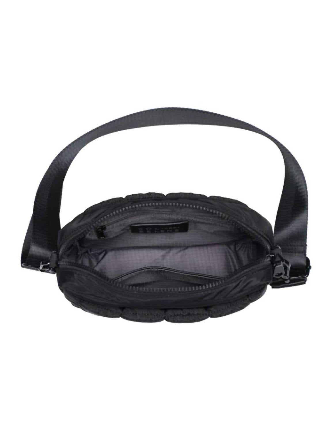 SOL and SELENE Women's Inspiration Quilted Nylon Crossbody Bag in black - women's bag - view 4