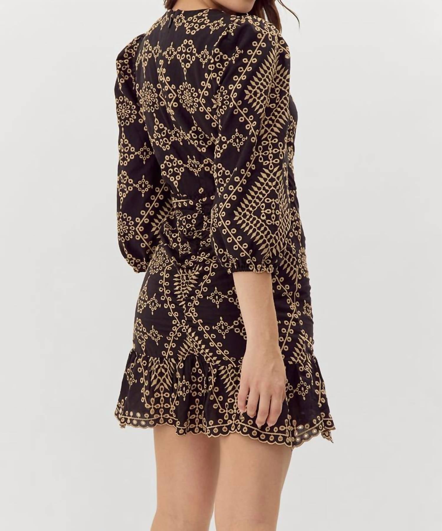 Adelyn Rae - Poppy Embroidered Mini Dress