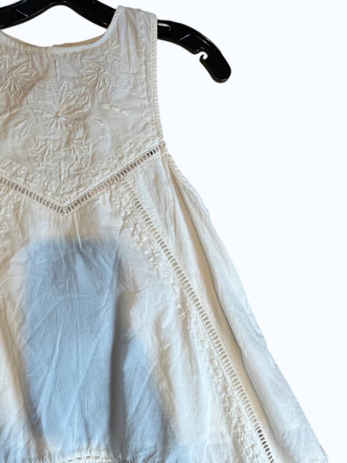Maria Cher Women's Baena Lint Top in off white - women's tank top - detail view