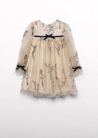 Abel & Lula - Girl's Flocked Ballerinas Tulle Dress