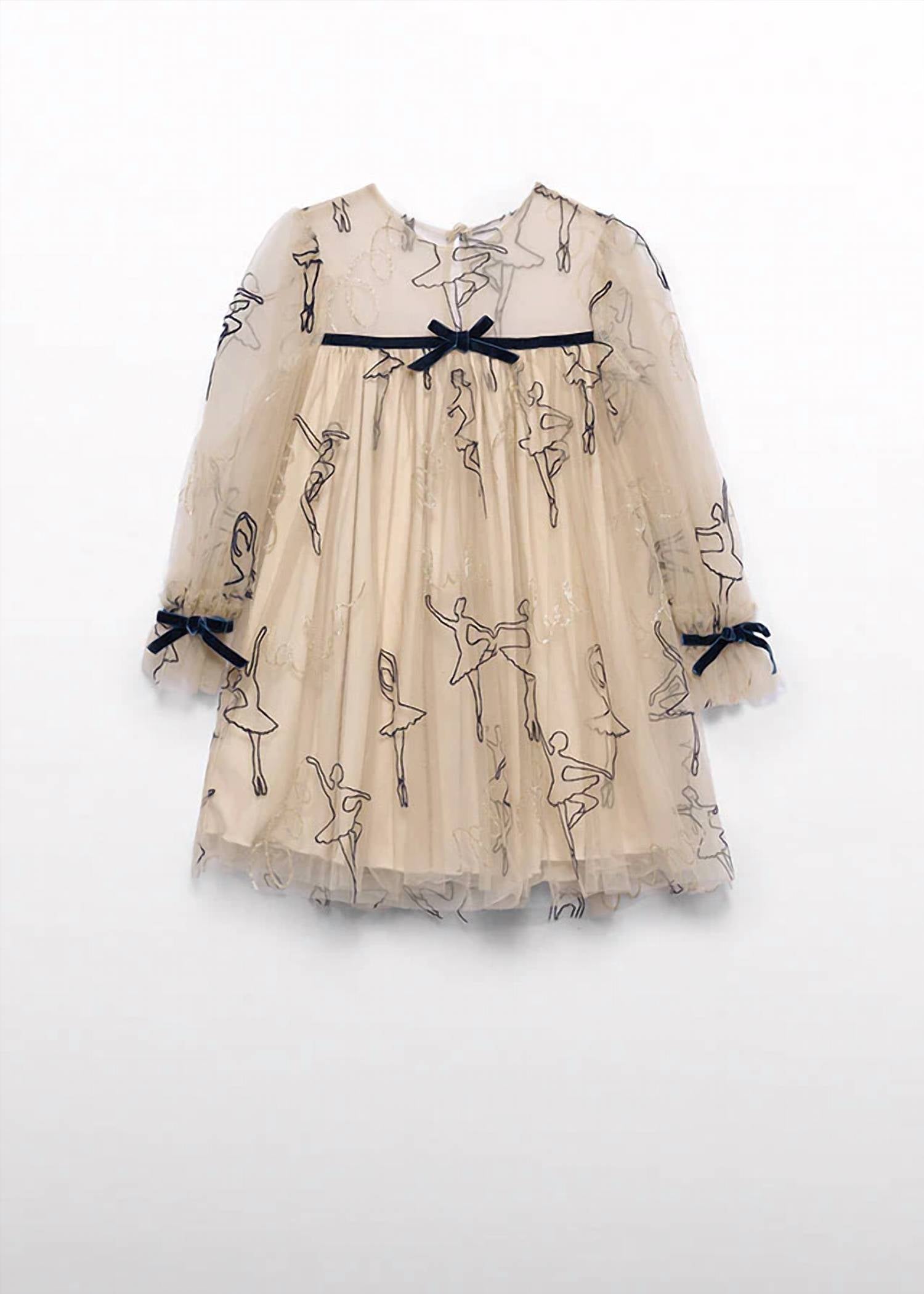 Abel & Lula - Girl's Flocked Ballerinas Tulle Dress