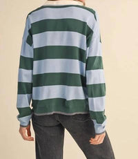 &Merci - Striped Rugby Sweater