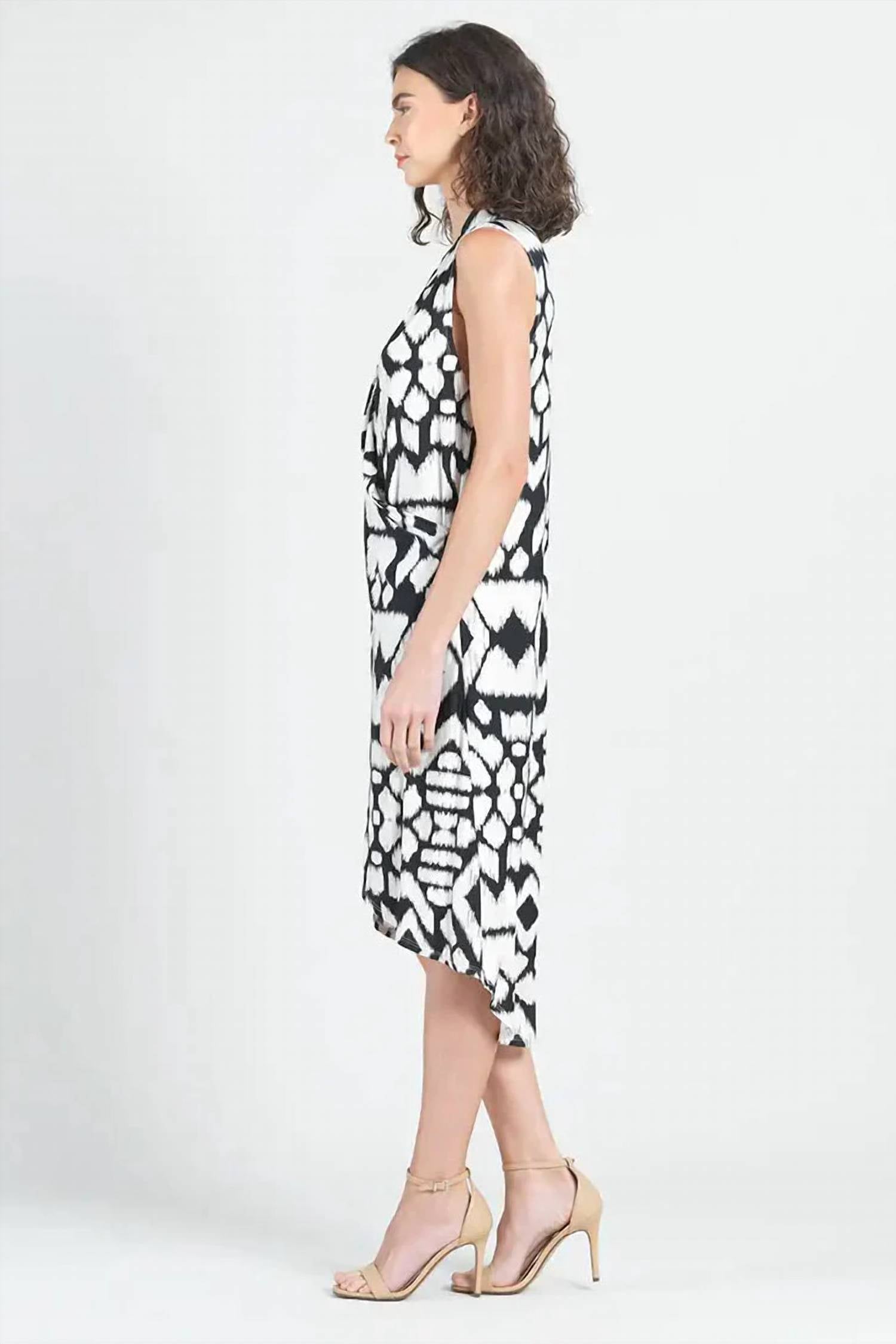 Clara Sunwoo - Silky Pleated Tulip Hem Dress
