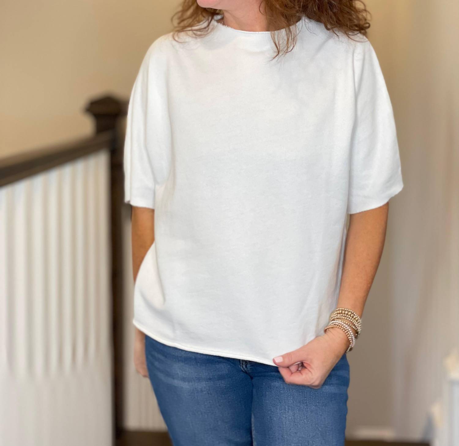 Hello Nite - Luna Mock Neck Top