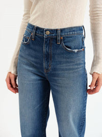 DAZE City High Rise Straight Jeans in blue - women's jeans - view 4