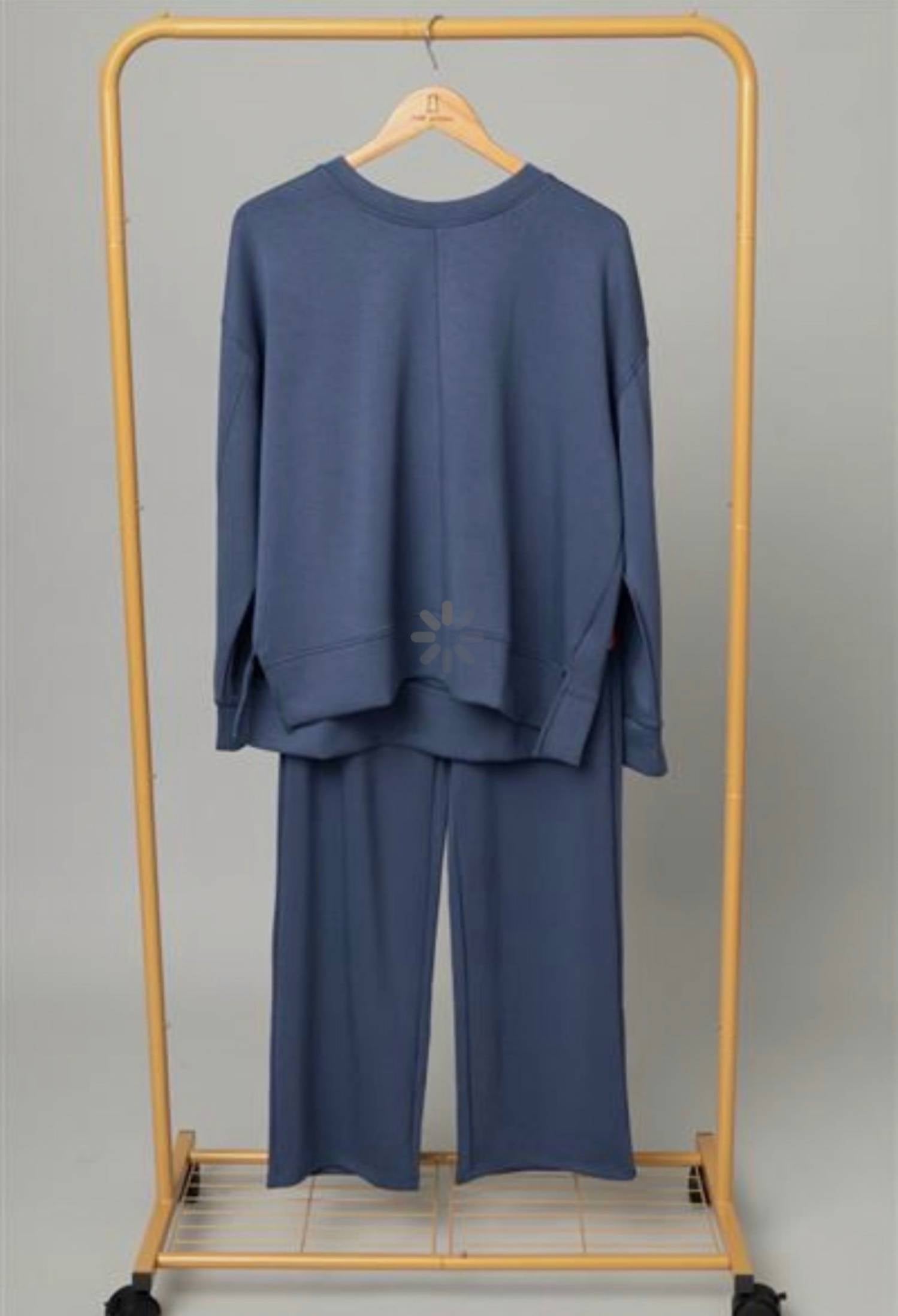 Pine Apparel - Women's Silky Soft Drop Should Pullover & Pant Set