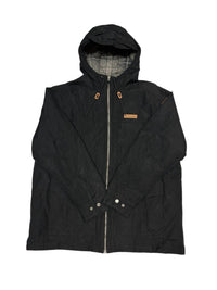 Columbia Men's Hooded Jacket With A Plaid Inner Lining in black - men's jacket