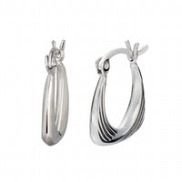 Gold & Honey - Women's Sterling Silver Hoops, Set Of 2