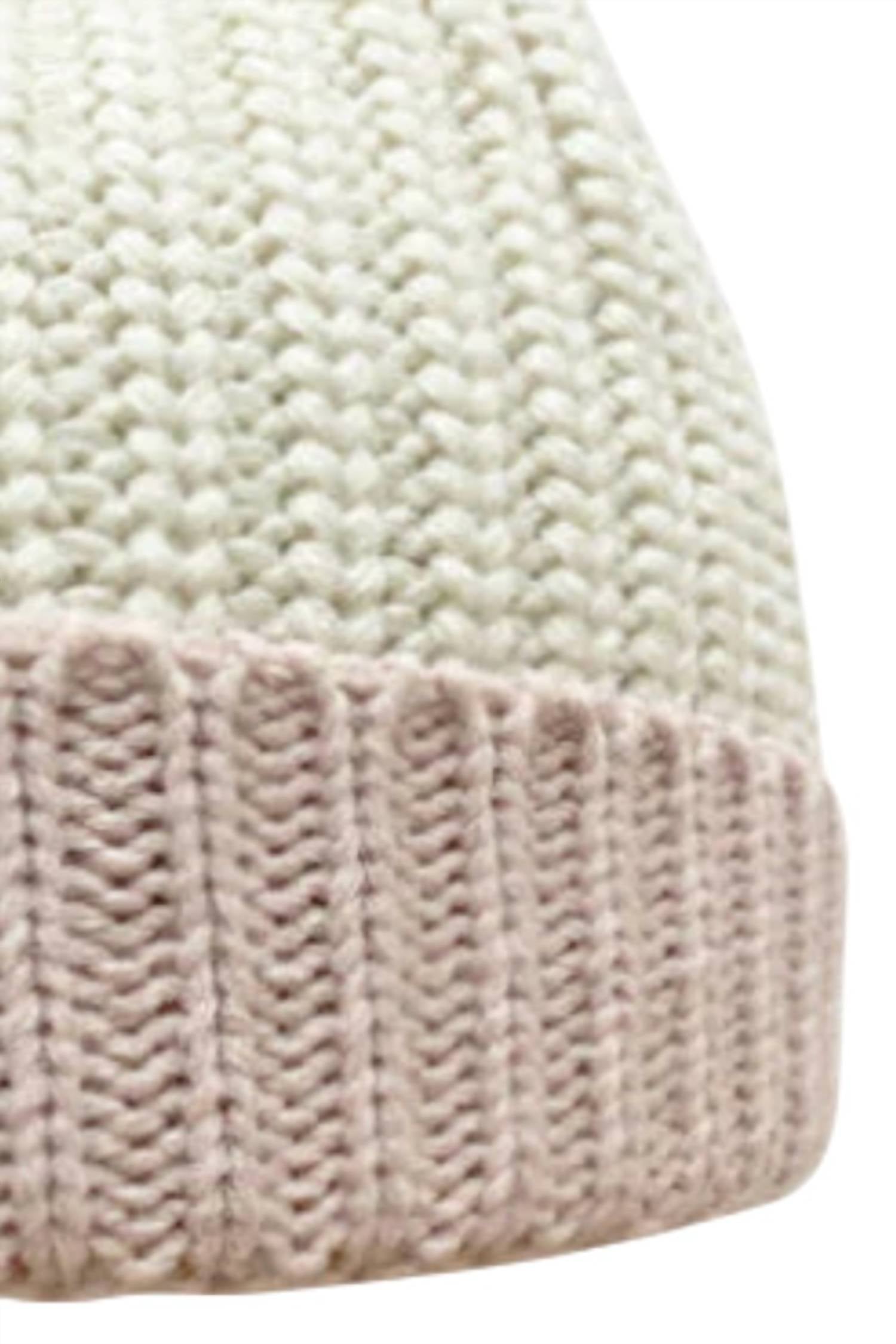 Kensie - Women's Beanie With Faux Fur Pom
