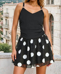 Milk & Honey - Veronica Braided Strap Polka Dot Mini Dress