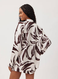 Bella Dahl - Contrast Oversized Button Down Shirt