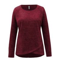 Ideology - Women's Activewear Snit Crossover Hem Top