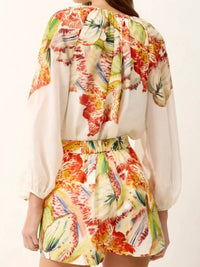 Marie Oliver - Blanche Botanical Print Short