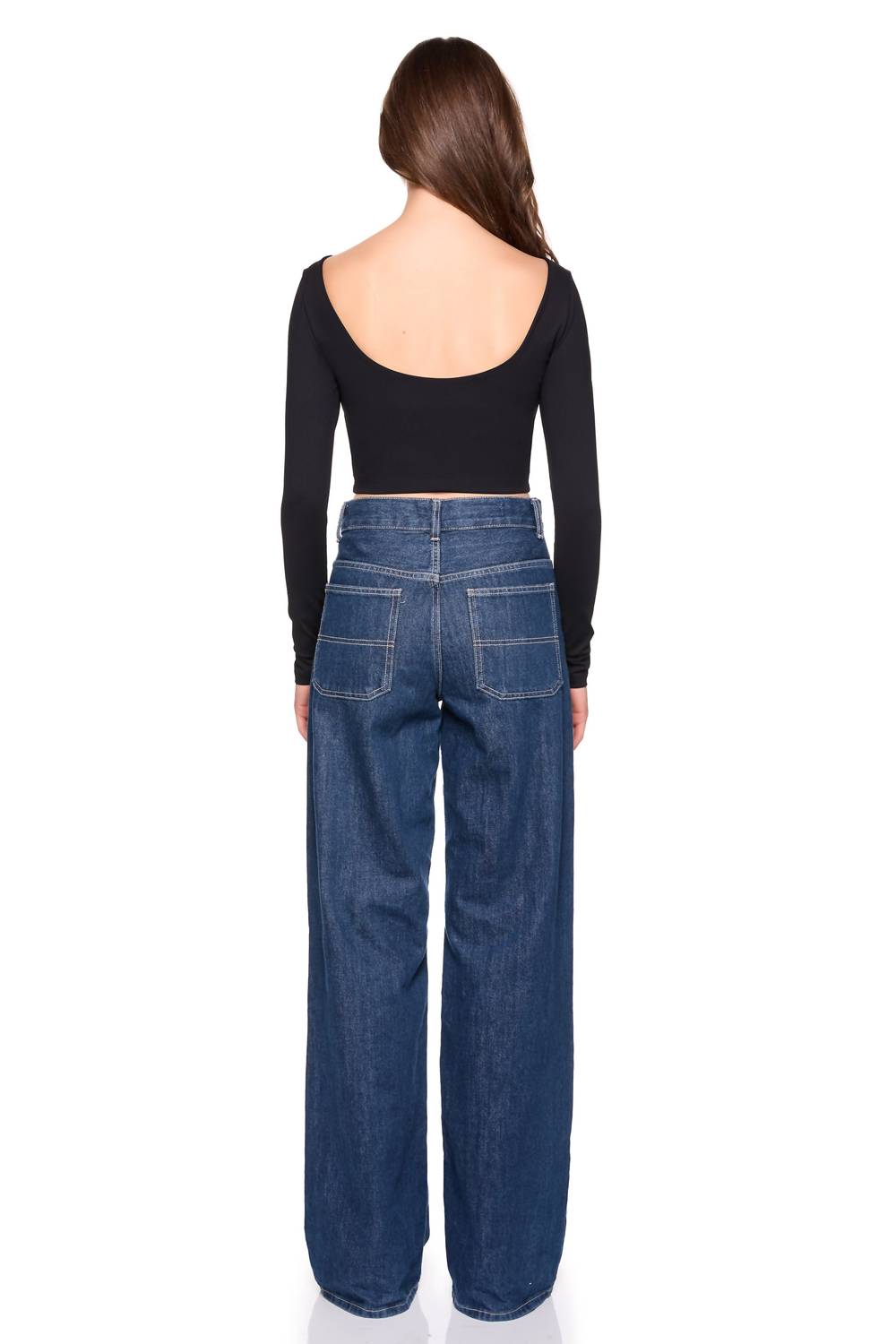 Susana Monaco - Scoop Back Long Sleeve Top
