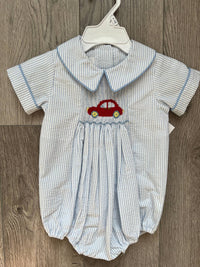 Zuccini Kids - Baby's Smocked Car Bubble Onesie