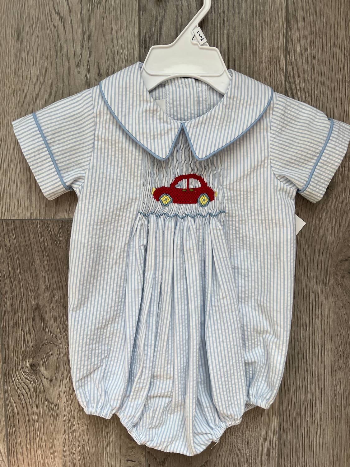 Zuccini Kids - Baby's Smocked Car Bubble Onesie