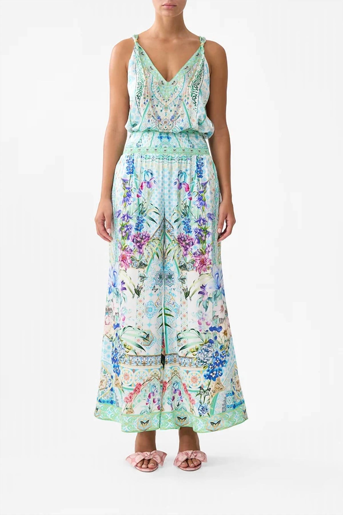 Camilla - Shirred Waist Pants