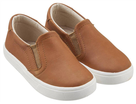 Oldsoles - Kids Hoff Leather Slip On Sneaker Shoe
