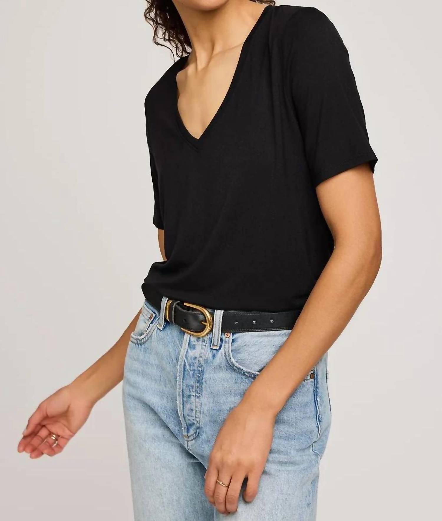 Gentle Fawn - Jamie V-neck Short Sleeve Tee