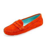 CHARLESTON SHOE CO. Women's Daydream Driving Shoe in orange - women's flats