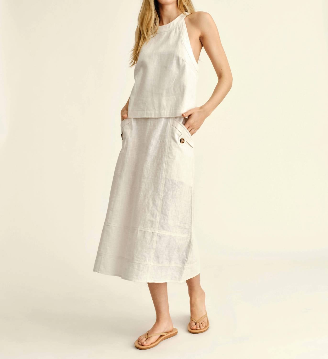 Cartolina Nantucket - Women's Alice Button Skirt