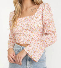 Cloud Ten - Lindsay Open Back Floral Top