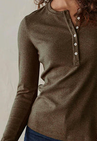 The Normal Brand - Puremeso Long Sleeve Henley Top