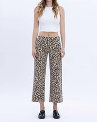 Loveret - Wild Leo High Rise Crop Wide Leg Jeans