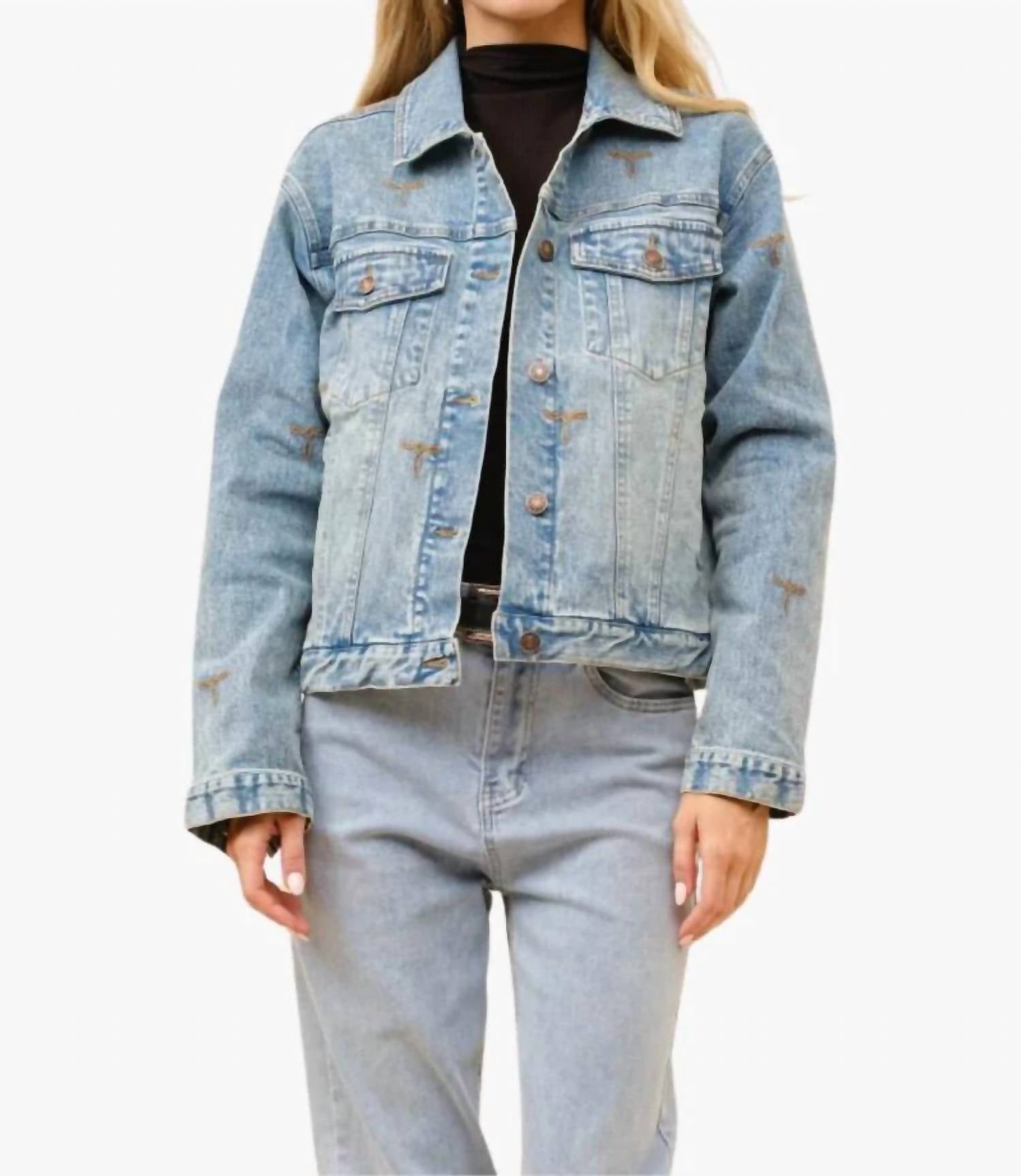 Blue B - Boot Stitch Denim Trucker Jacket