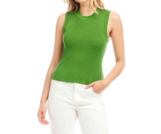 Karen Kane - Sleeveless Ribbed Sweater Tank Top