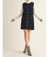 Jodifl - Sweet As Can Be Suede Shift Dress