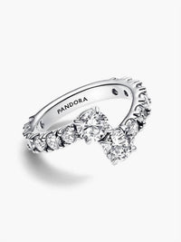 Pandora - Women's Sparkling Overlapping Band Ring