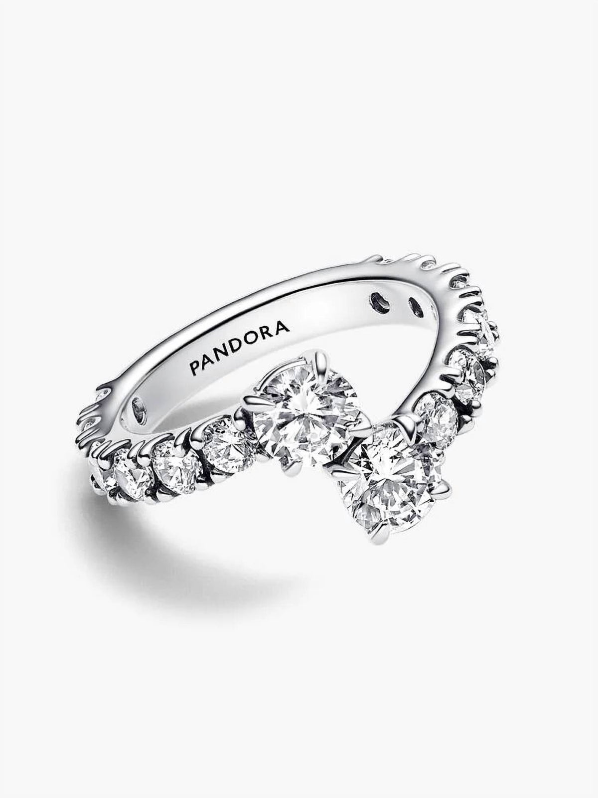 Pandora - Women's Sparkling Overlapping Band Ring