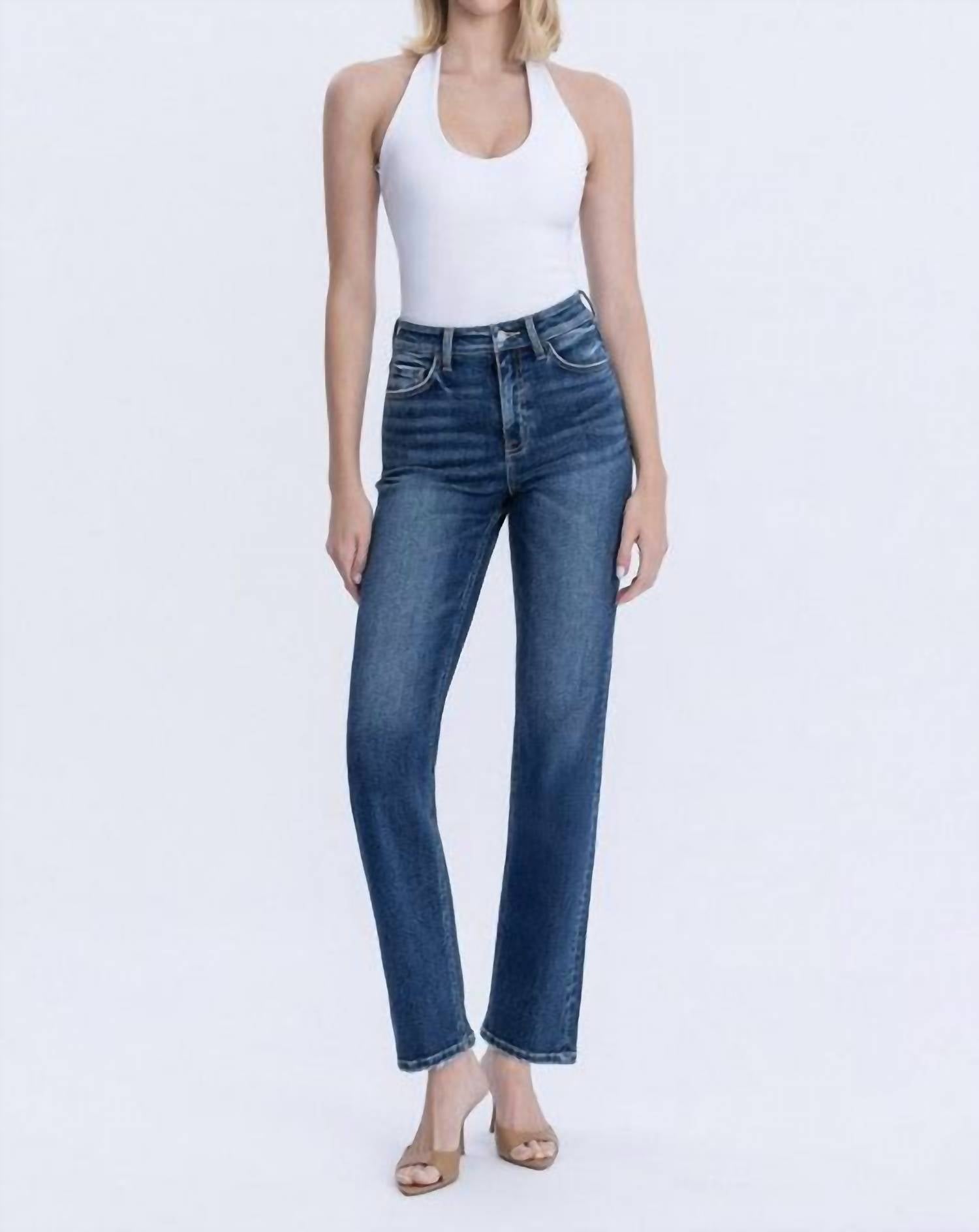 Vervet By Flying Monkey - Madison High Rise Straight Jeans