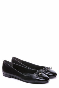 TORY BURCH Women's Cap Toe Ballet Flats in perfect black - women's flats - alternate view