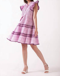 Celina Moon Floss Mini Dress in pink - women's dress - detail view