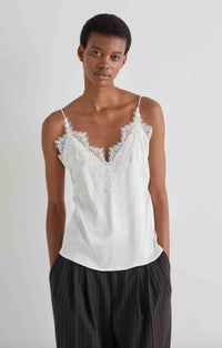 Meimeij - Satin Lace Tank Top