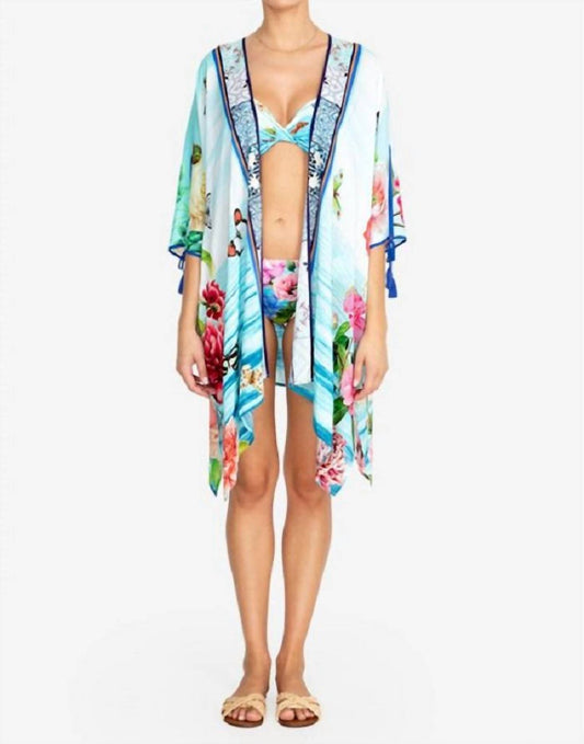 Costa Azul Short Kimono Cover Up