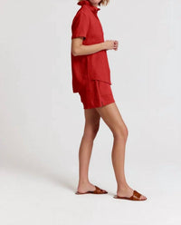 The Shirt - Short Sleeve Loose Back Shirt Gauze