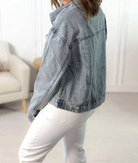 Mikarose - Vintage Cropped Denim Jacket