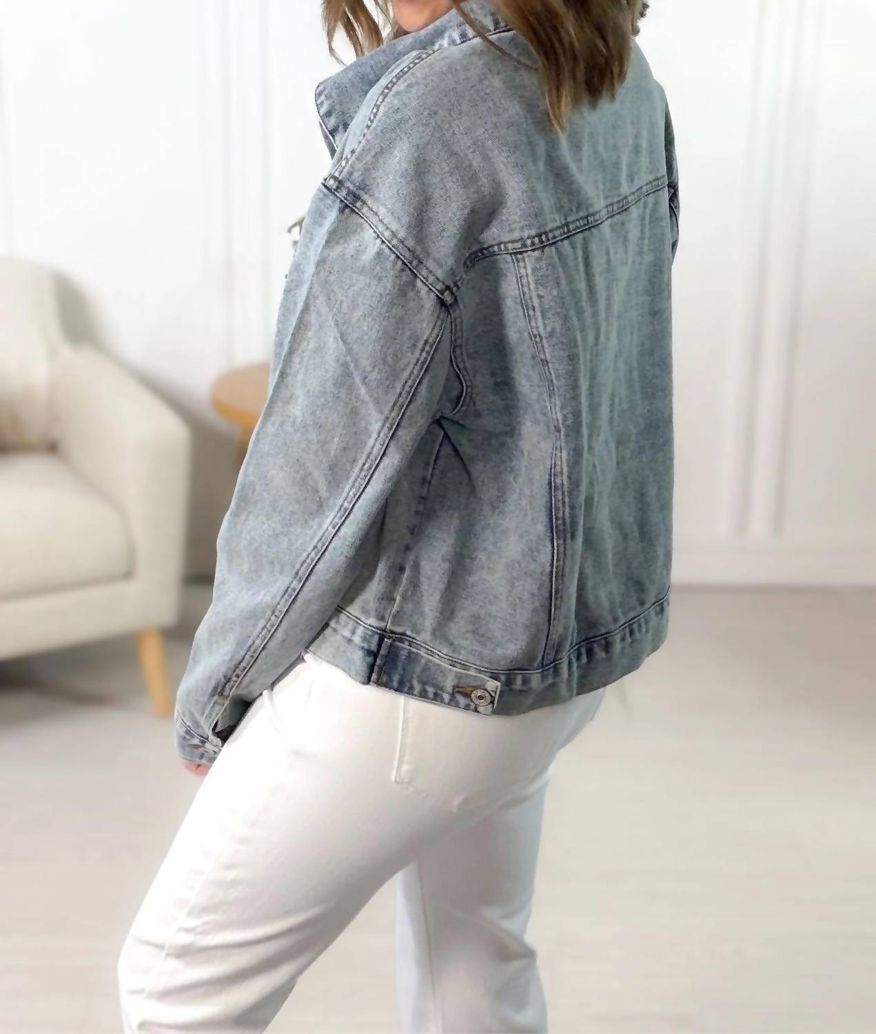 Mikarose - Vintage Cropped Denim Jacket