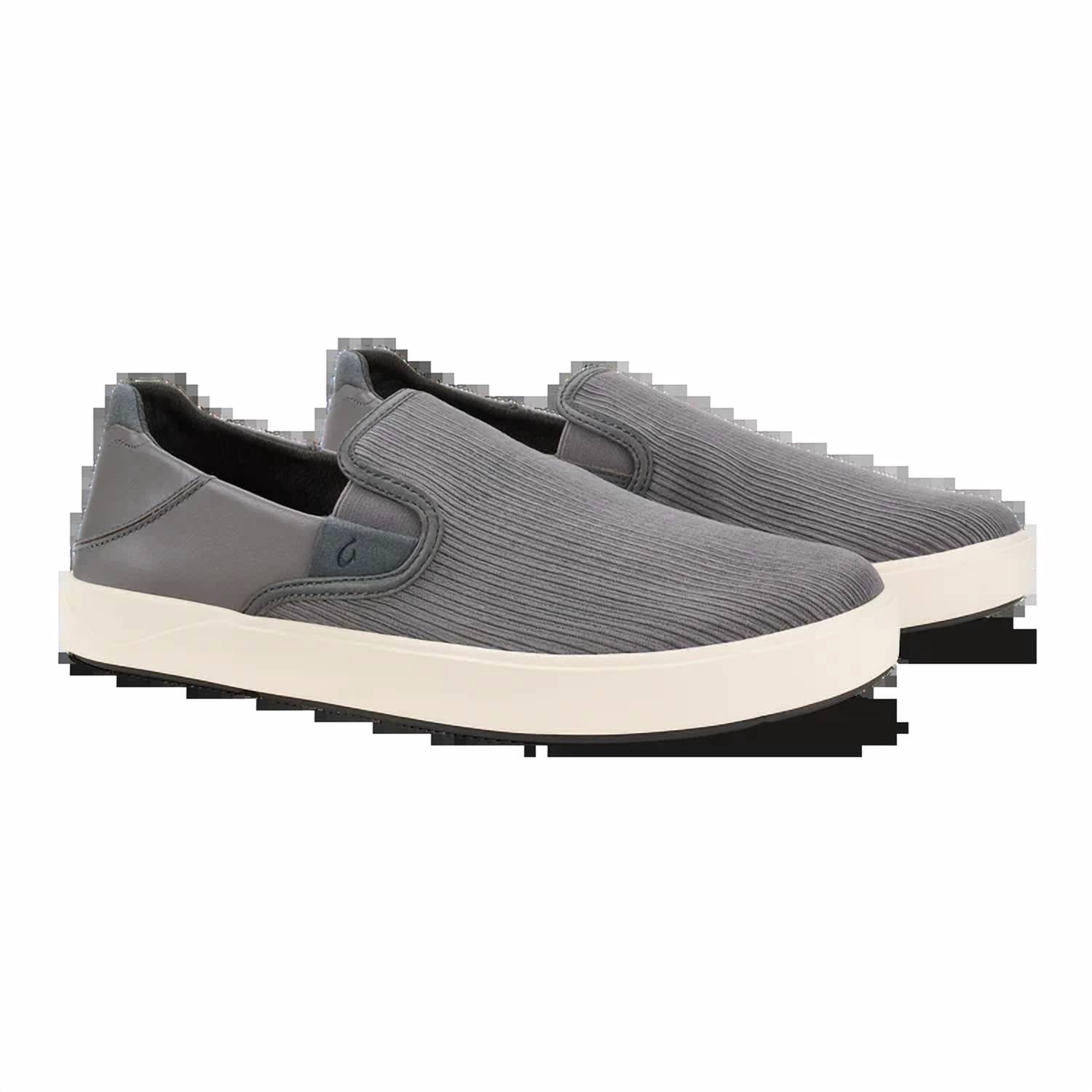 OluKai Men's Lae‘ahi Kapa Shoes in graphite dark shadow - men's sneaker - alternate view