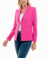 Nicole Miller - Isla Stretch Crepe One Button Blazer