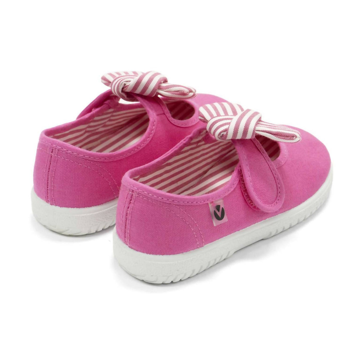 Victoria - Girls' Slip On Canvas Bow Shoes