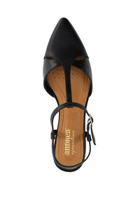 Andrea Women's Kitten Heels Slingback Pump in black - women's heels - alternate view